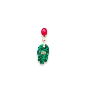 Hamza earring green 